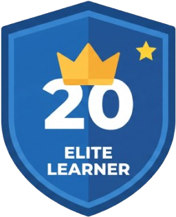 Abzeichen Elite Learner, noch nicht erreicht